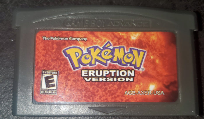 Pokemon Eruption GBA ROM Hack Video Game Custom Gameboy Advance