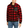 Club Room Mens Full-Zip Plaid Sherpa Jacket, Size Small