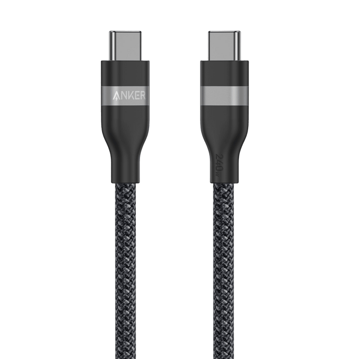 Anker USB-C to USB-C Cable (3 ft / 6 ft, 240W, Upcycled-Braided)
