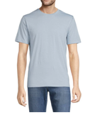 Vince Mens Short Sleeve Cotton Tee - Oxford Blue - Size L