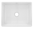 Elkay Fireclay 25 L x 19 W Farmhouse Kitchen Sink Fireclay in White, Size 9.12 H