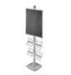 Azar Sky Tower Display Kit with 22W x 28H Snap Frame and Brochure Side Pockets