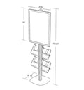 Azar Sky Tower Display Kit with 22W x 28H Snap Frame and Brochure Side Pockets
