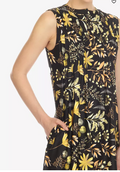 White Mark Womens Floral Sleeveless Tunic Top, Size Large