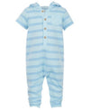 First Impressions Stripe Hooded Jumpsuit