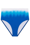 Lauren Ralph Lauren Blue Ombre High Waist Bikini Bottoms, Size 8
