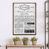 Wedding Anniversary Chronicle Sign