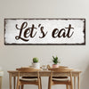 Let's Eat Sign