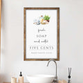 Fresh Soap And Water Bathroom Sign III