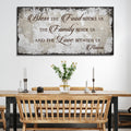 Bless Our Food, Family, And Love Sign