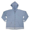Ideology Women's Plus Varsity Stripe Heathered Hooded Jacket