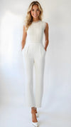 Tahari Asl Lace Wide-Leg Jumpsuit