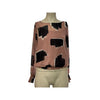 Alfani Printed Mesh Top, Size Small