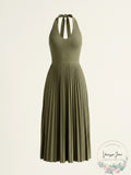 Avec Les Filles Green Maxi Dress, Size Medium