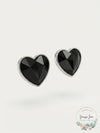 Inc Gold-Tone Faceted Heart Stud Earrings