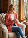 Juniors Stitch-Detail Cardigan Sweater, Large
