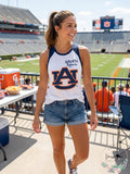 Blue 84 NCAA Auburn Tigers Confetti Muscle Tank Top Unisex-adult, Navy, X-Large