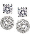 Giani Bernini 2-PC. Set Cubic Zirconia Solitaire & Halo Stud Earrings in Sterlin
