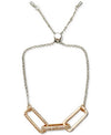 Inc International Concepts Two-Tone Triple-Link Slider Bracelet