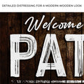 Welcome To The Patio Sign
