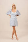 Lucy Paris Womens Floral Print Puff Sleeve Dress, Size XS