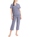 Charter Club Notch Collar Capri Pants Pajama Set, XS