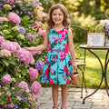 Rare Editions Girls Belted Floral Dress, Size 6X