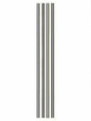 Porter 10 Inches Metal Straws with Cleaner Gold Set of 4