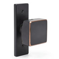 Emtek Dummy 10 in Mortise Set with Hercules Lever and Square Knob