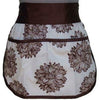 A Greener Kitchen AP010 Girls Organic Cotton Half Apron ? Evelyn Chocolate Brown