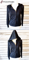 Hippie Rose Juniors Velvet Stripe Hoodie, Size XS