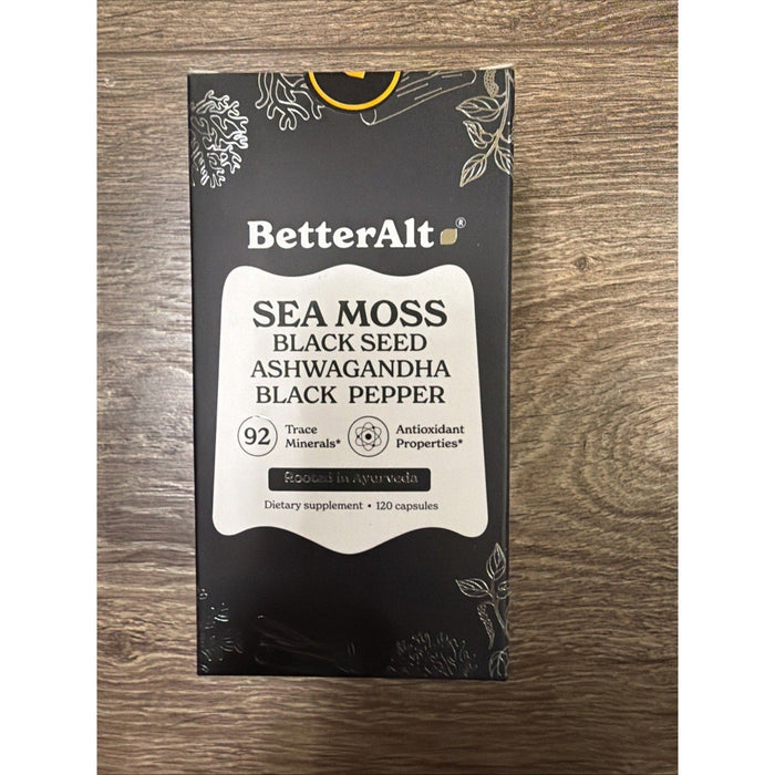 BetterAlt Sea Moss Shilajit, Maca Root, Ginkgo Biloba, Sea Moss, Ashwagandha