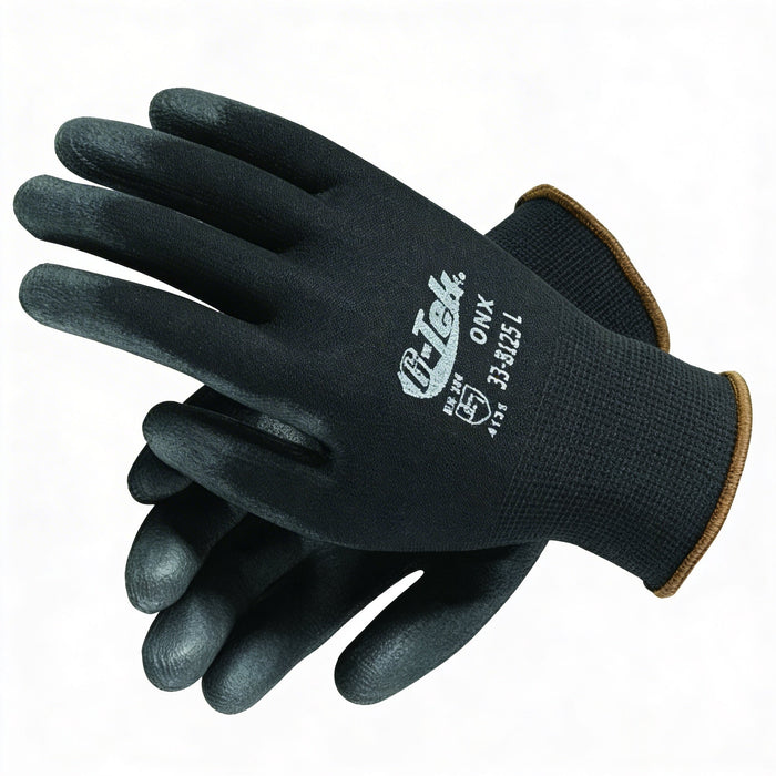 G-Tek 33-B125/XXL ONX Seamless Knit Nylon Gloves with Polyurethane Coated Palm
