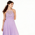 B. Darlin Womens Juniors Embellished Empire Waist Halter Dress, Size 3/4
