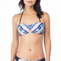 Trina Turk Womens Bandeau Neck Lined Removable Halter Strap Top, Size 10