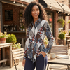 Tommy Hilfiger Womens Printed Button-Down Top, Size XL