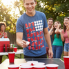 Univibe Mens Beer Pong Graphic T-Shirt, XL