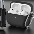 Protective Case for AirPods Pro (3rd Gen) with Keychain & Cleaning Pen – Black