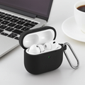 Protective Case for AirPods Pro (3rd Gen) with Keychain & Cleaning Pen – Black