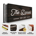 Wooden Family Name Sign