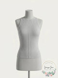 International Concepts Ribbed Sweater Tank Top, Size Large
