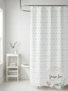 Saturday Knight Neutral Nuances Colorful Dots Shower Curtain, One Size, Blue