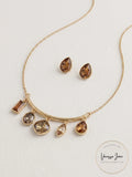 Style and Co Shaky Stone Statement Necklace and Drop Earrings Set