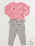 Carter's Baby Girls Bodysuit and Ruffle Leggings, Size 24Months