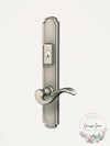 Baldwin MP002.ACT5 Bismark Keyed Entry Multi Point Trim Lever Set