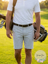 Hybrid Apparel Mens White Flat Front Printed Stretch Shorts, Size 42