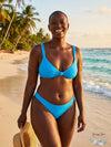 Vitamin A L77750 Womens Blue Zuri Bralette Swim Top Size 8/M