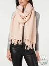 Cejon Solid Travel Fringed Scarf