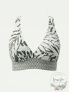 Anne Cole Palm Breeze Cross-Back Bikini Top, Size Small