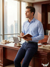 Club Room Mens Slim-Fit Pinpoint Dress Shirt